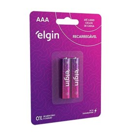 PILHA AAA-1000 MAH RECARREG BLIST C/2 ELGIN